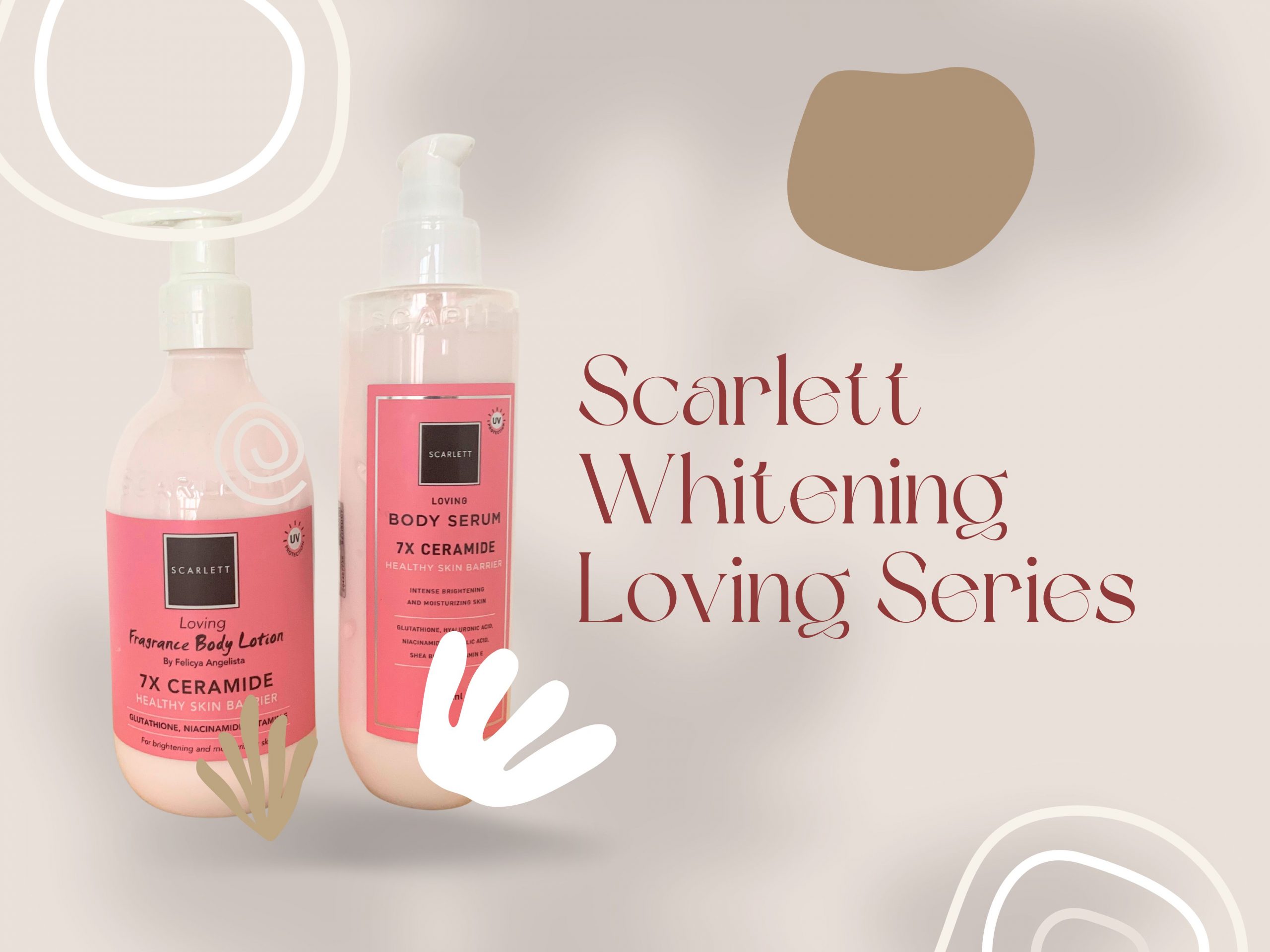 Scarlett Whitening Body Serum & Body Lotion Loving Series